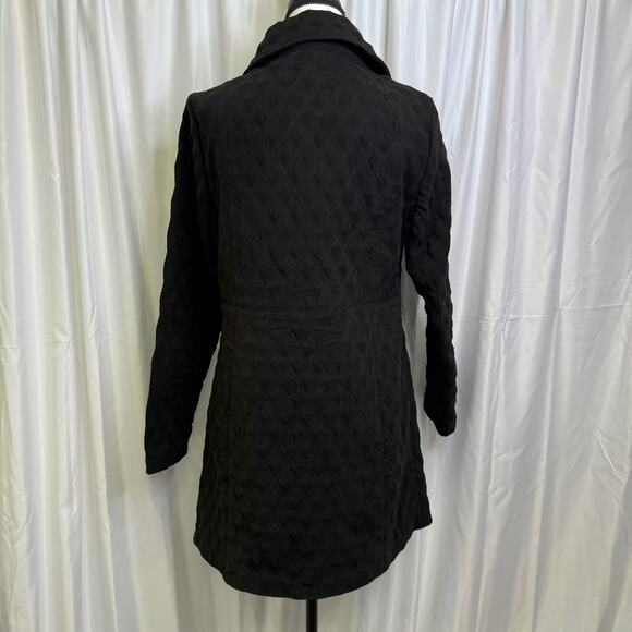 Nomadic Traders Black Quilted Long Coat Women’s Size M – Warm Winter Outerwear - Picture 3 of 13